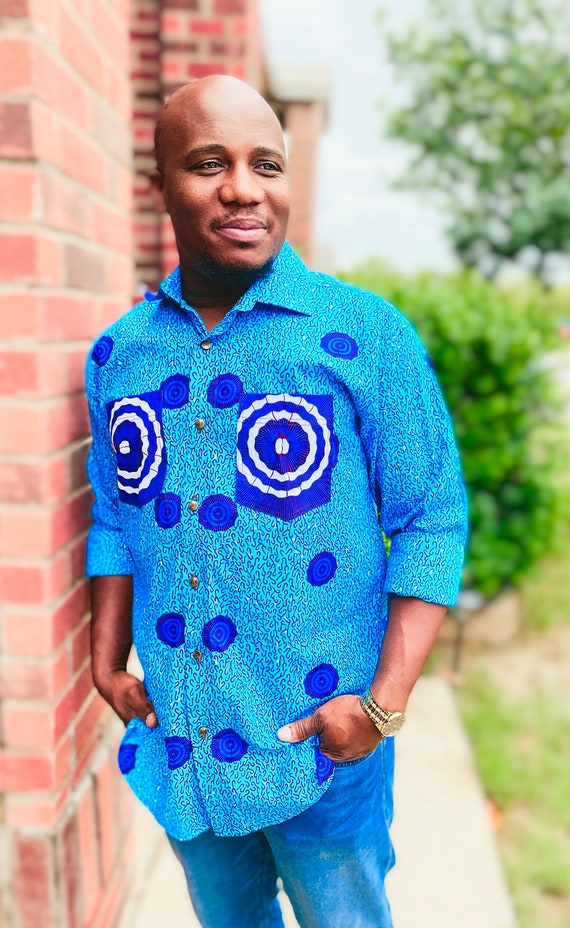 Men’s Ankara Dress Shirt