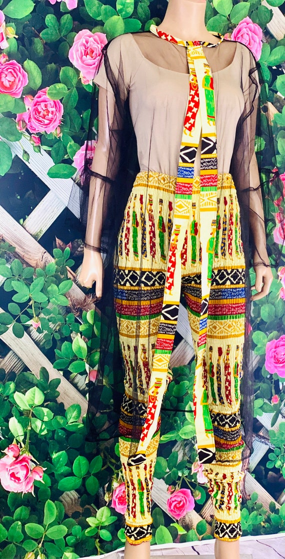 Ankara leggings with Matching Kimono