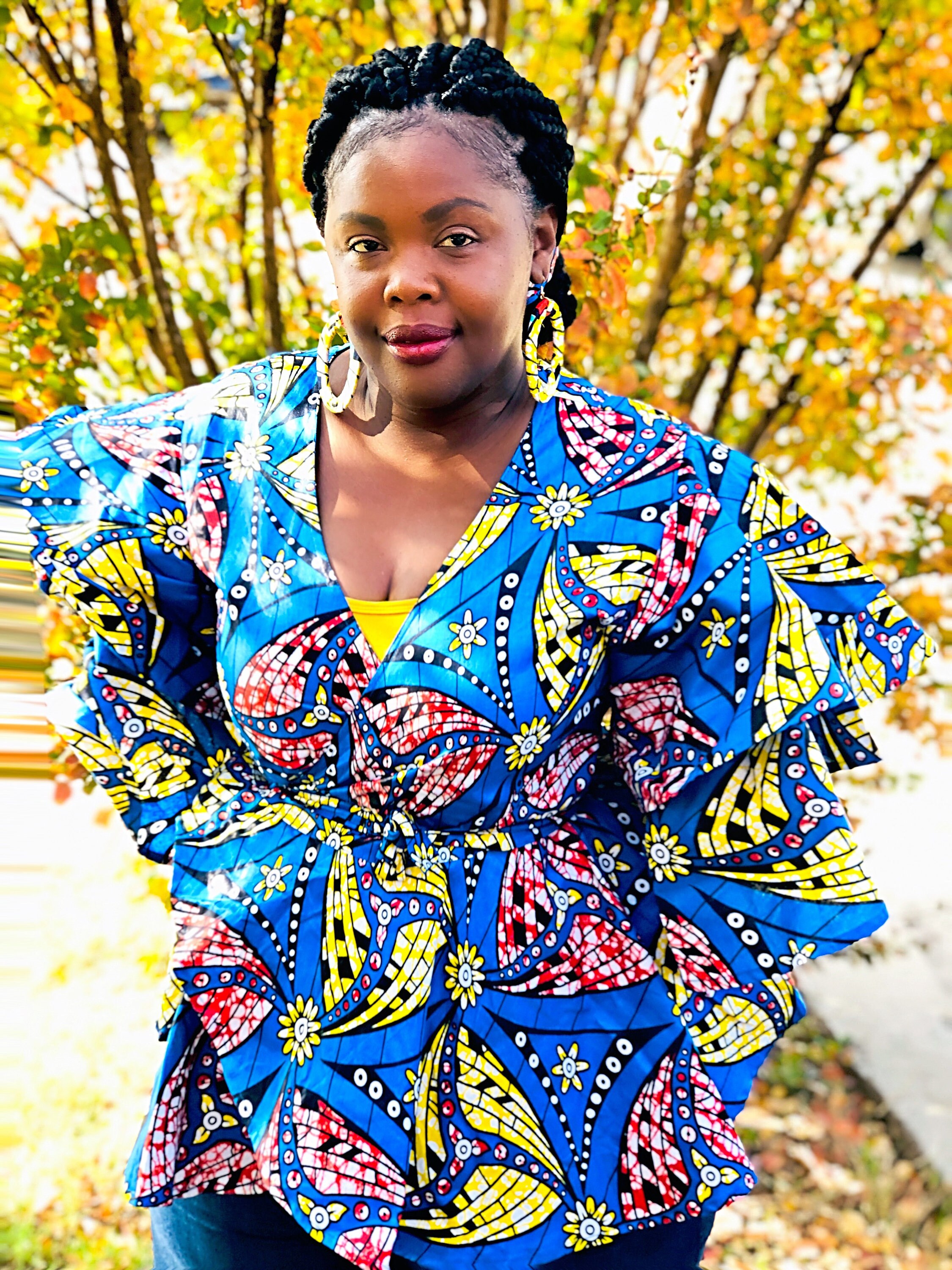 latest ankara wrap tops