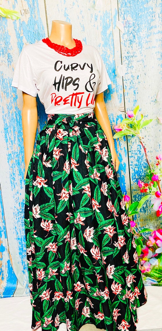 Floral print skirt