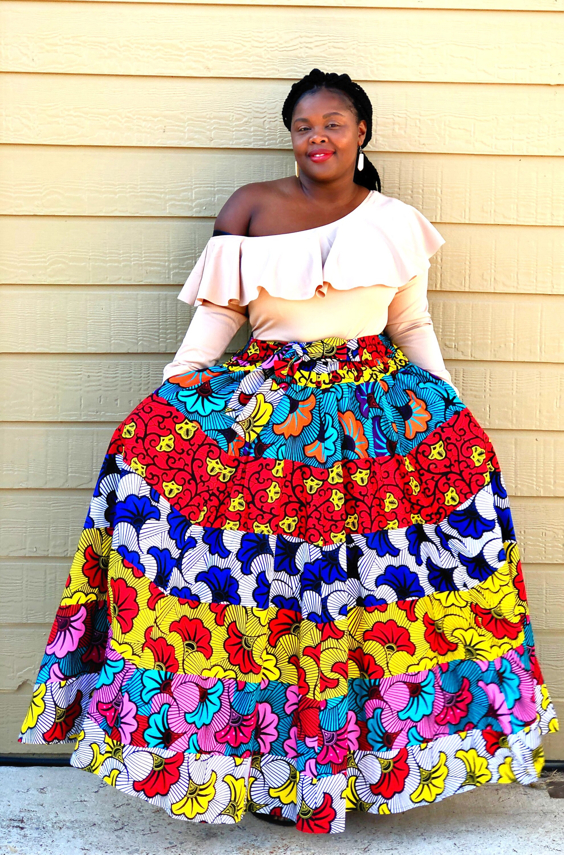 ankara maxi skirts designs