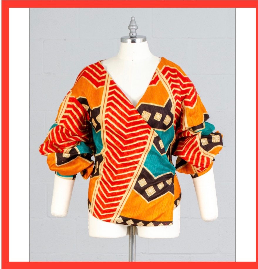 ruched wrap top