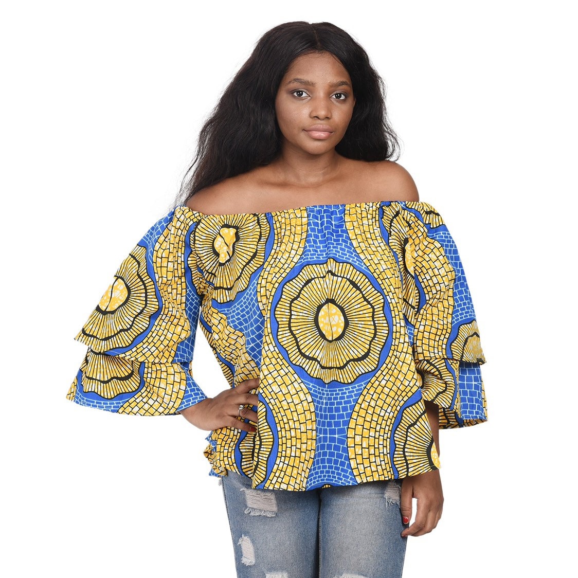 Classic 'Ghana' Print Blouse