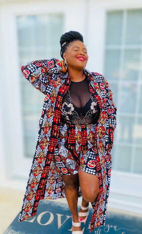 Ankara Jacket with Shorts set