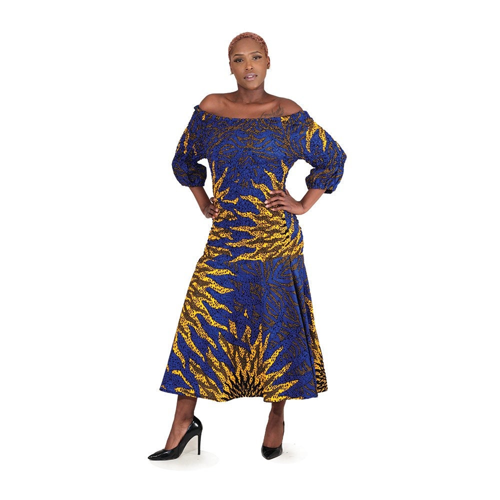 fit and flare ankara dresses