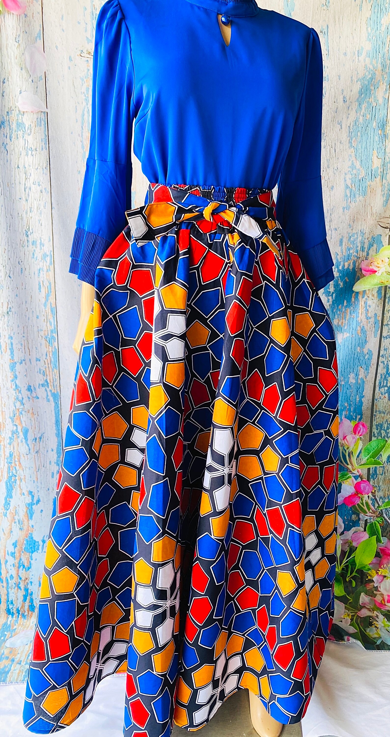 ankara maxi skirts designs