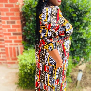 Ankara One-Sleeve Jumpsuit image 2