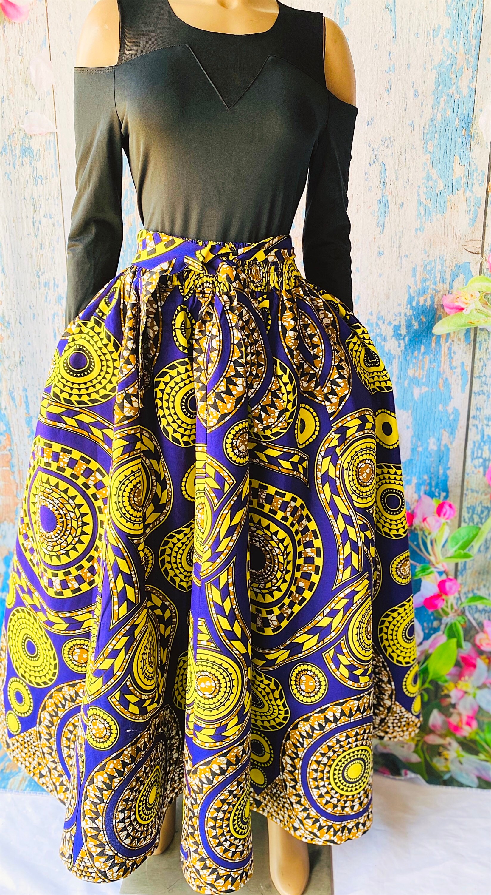 ankara maxi skirts designs