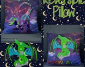 Galaxy Raptor Pillow by NRW Artz