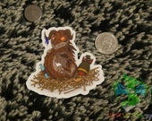 Adolescent Deathclaw Sticker *Transparent* By NRW Artz