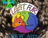 LGBT Fur Pin by NRW Artz