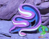 Pride Snake - Sea Fluid Snek Pin by NRW Artz