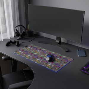 Tappetino per mouse da gioco LED Pride Snakes