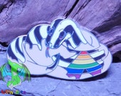 Pride Snake - Pied Ball Ally Pin by NRW Artz