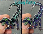 Galaxy Raptor Glittered Pins by NRW Artz