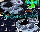 DualSense Axolotl Sticker *Transparent* By NRW Artz