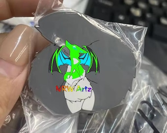 Lewd Booty Pin - Grey by NRW Artz