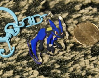 Lucario Keychain By NRW Artz