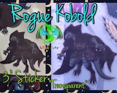 Rogue Kobold Sticker *Transparent* By NRW Artz