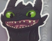Toothless Smile Sticker *Transparent* By NRW Artz