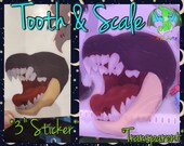Tooth & Scale Sticker *Transparent* By NRW Artz