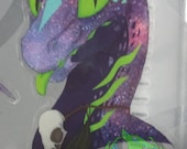 Galaxy Raptor Blepz Sticker *Transparent* By NRW Artz