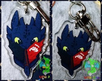 Toothless Keychain By NRW Artz