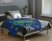 Cutethulhu Dice Galor Minky Blanket