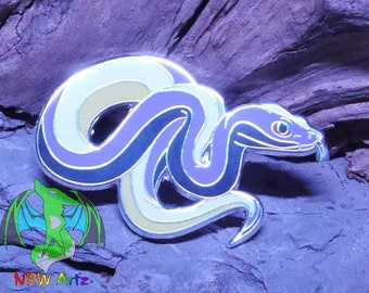 Pride Snake - Non-Bi Viper Pin by NRW Artz