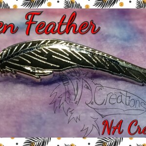Raven Feather Pins by NA Creations