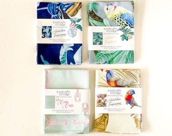 Australian Birdlife Cotton Tea Towel Set: Tropical Kitchen Decor