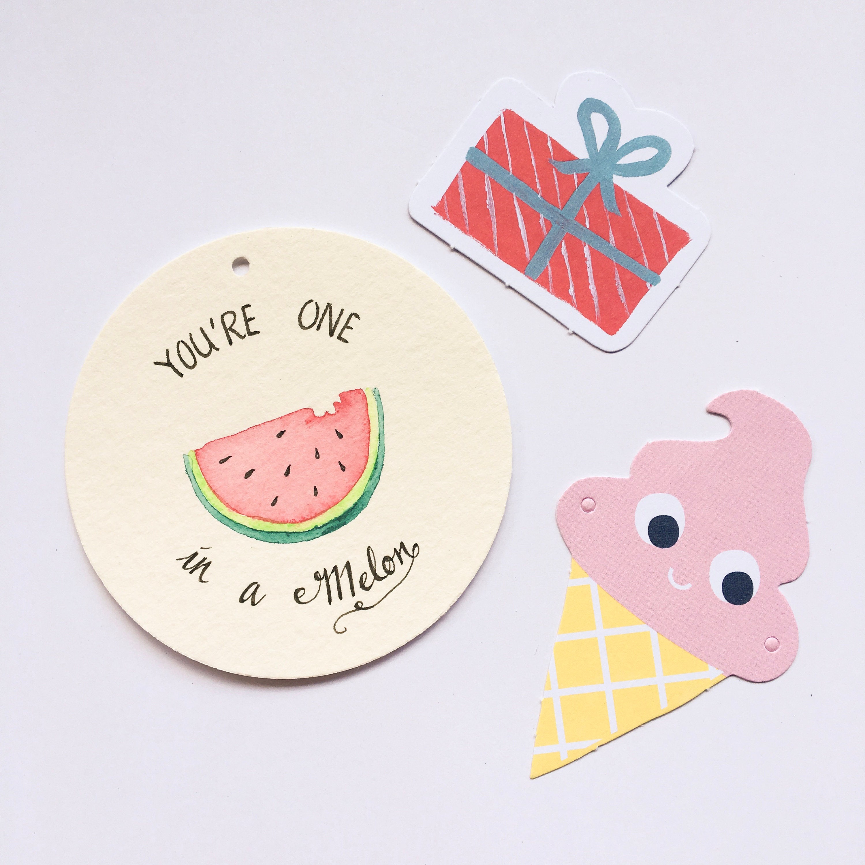 One in A MELON Gift Tag Inspirational Card for Mothers Day Etsy Australia