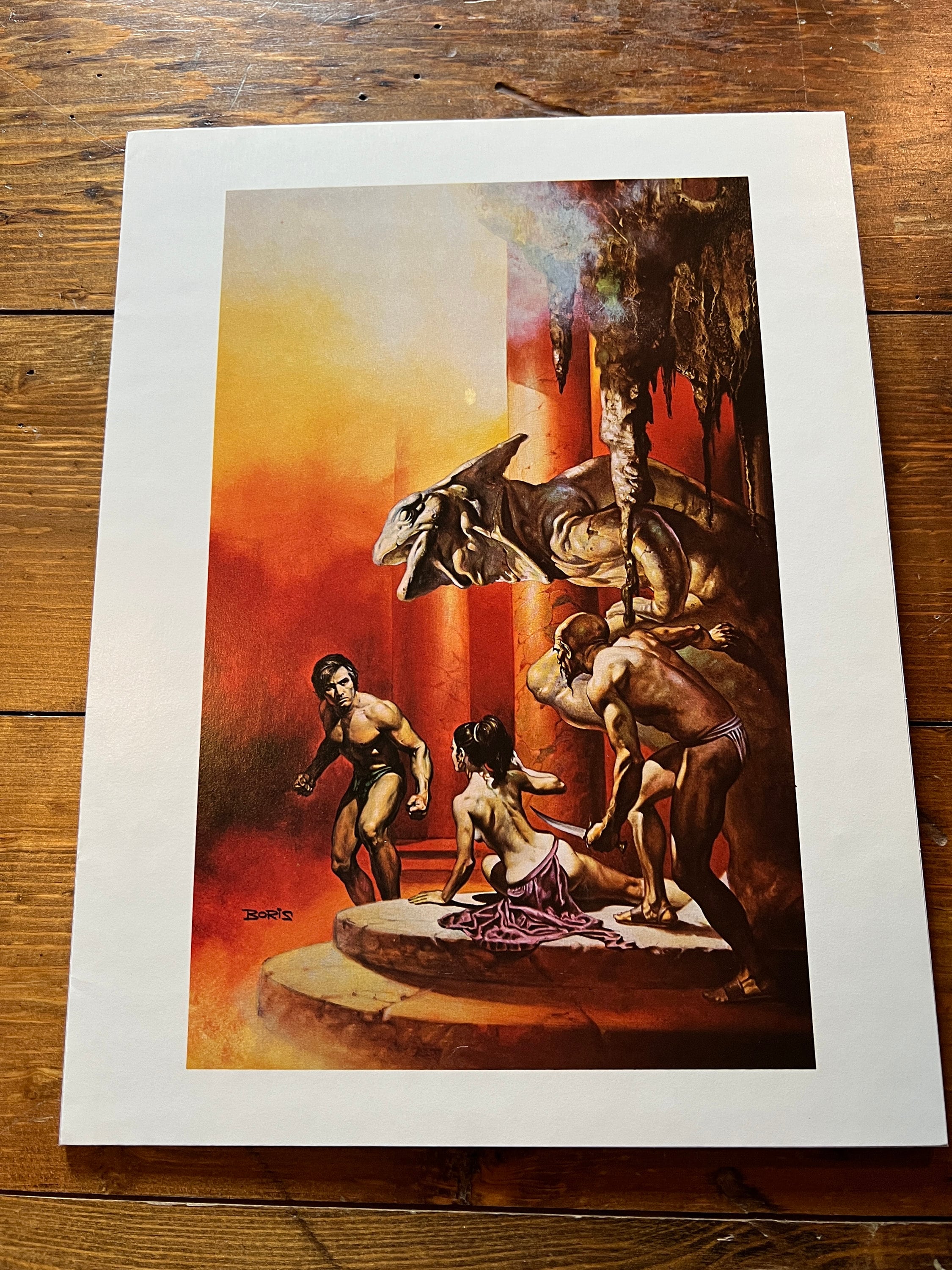 Boris Vallejo Mounted Print - the Best of Leigh Brackett - 1977 - Etsy