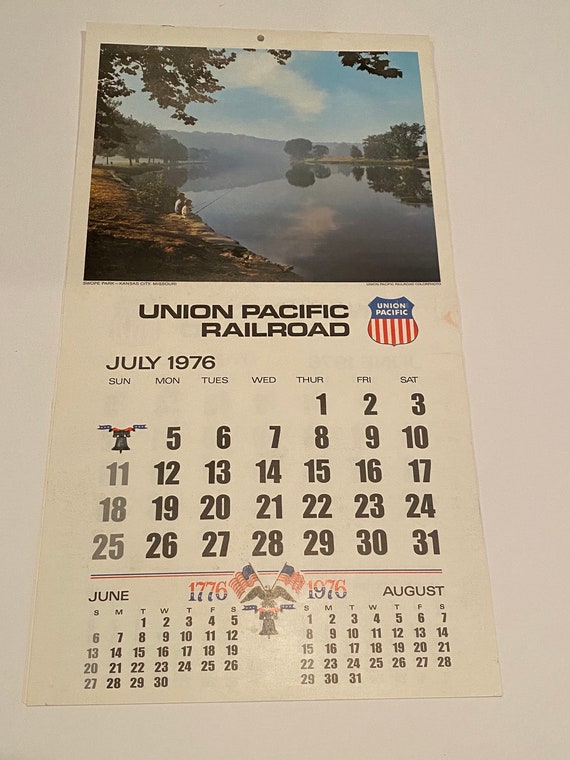 Buy Union Pacific Railroad Calendar 1976 Mint Online in India - Etsy