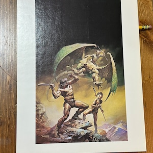 Boris Vallejo Mounted Print - Conan of Aquilonia - 1977