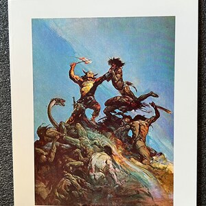 Frank Frazetta Mounted Print - Indomitable - 1974