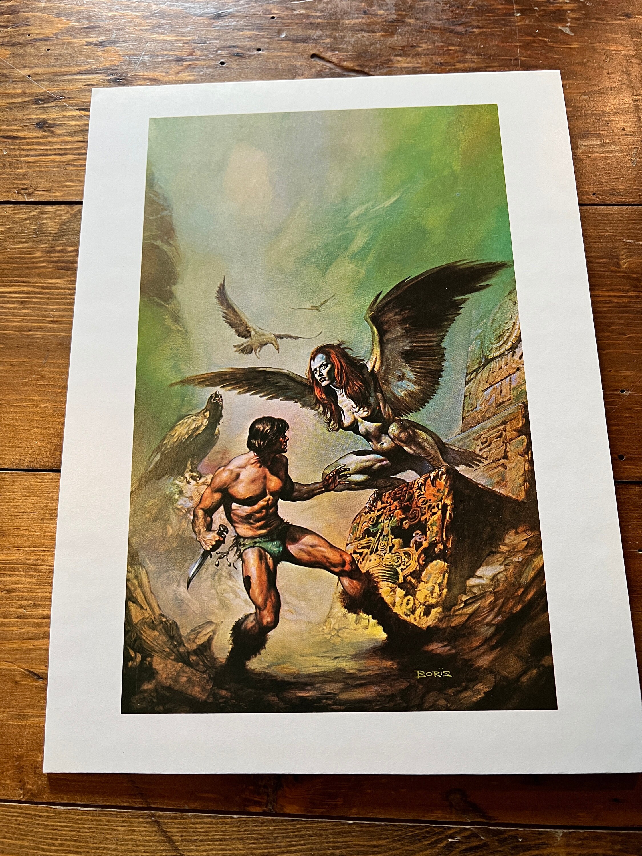 Boris Vallejo Mounted Print - the Maker of Universes - 1977 - Etsy