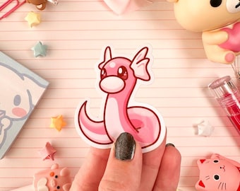 Ultra Glossy Pink Dratini Sticker