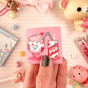 Ultra Glossy Pink Togepi Sticker