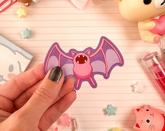 Ultra Glossy Pink Zubat Bat Vinyl Sticker