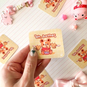 Ultra glänzender Kawaii Pooh Teddy Ursa Aufkleber