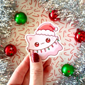 Adesivo de vinil de Natal Pinkeebooo ultra brilhante