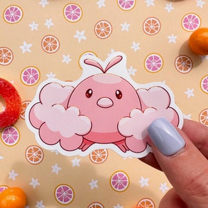 Ultra Glossy Pink Swablu Sticker