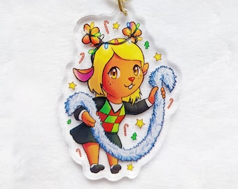 Noelle Acrylic Charm - Deltarune Clear Acrylic Keychain