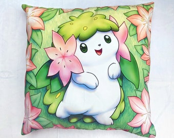 Shaymin Pillowcase - Pokemon 45cm Square Pillow Cover