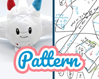 Togekiss Plushie Pattern - Pokemon Plush Sewing Instructions