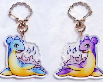 Lapras Acrylic Charm - Pokemon Clear Acrylic Keychain