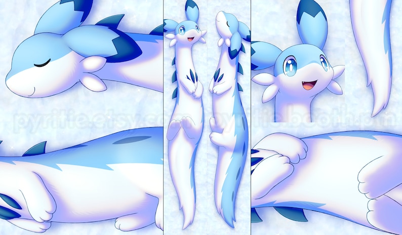 Chillet Dakimakura Palworld Extra Long Pillow Cover image 2