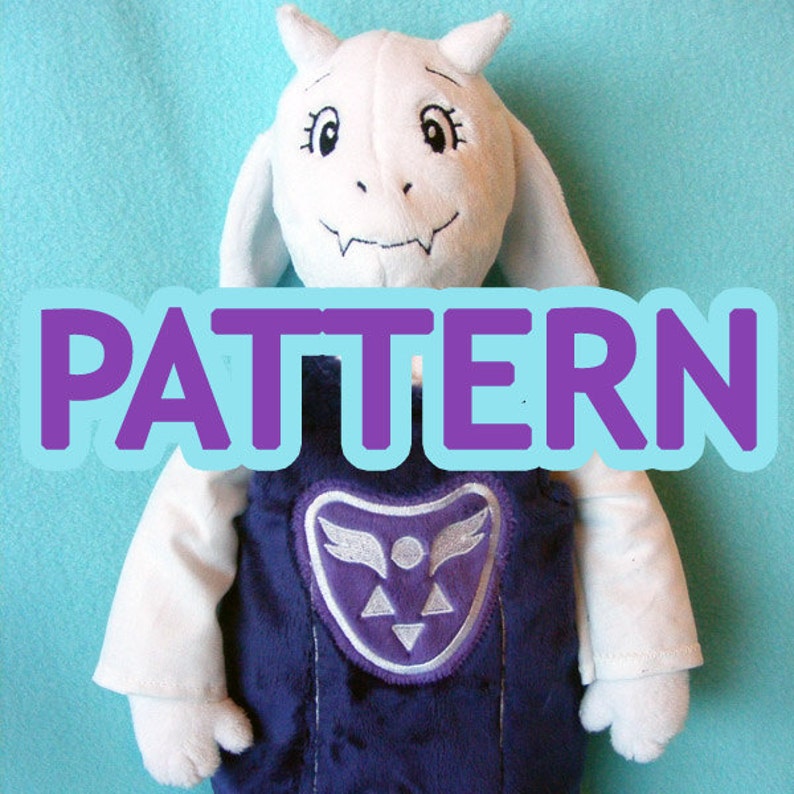 Toriel Plushie Pattern Undertale Plush Sewing Instructions Etsy