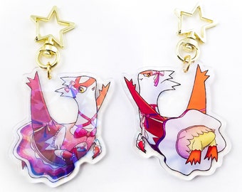 Latias Acrylic Charm - Pokemon Clear Acrylic Keychain